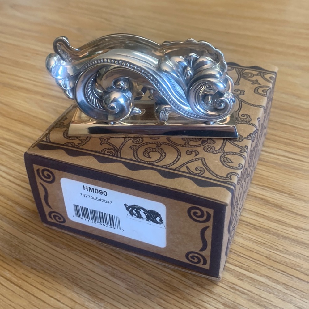 Business card holder and original box.